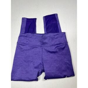 Nike Womens Purple Running Active Cropped Leggings Size Medium